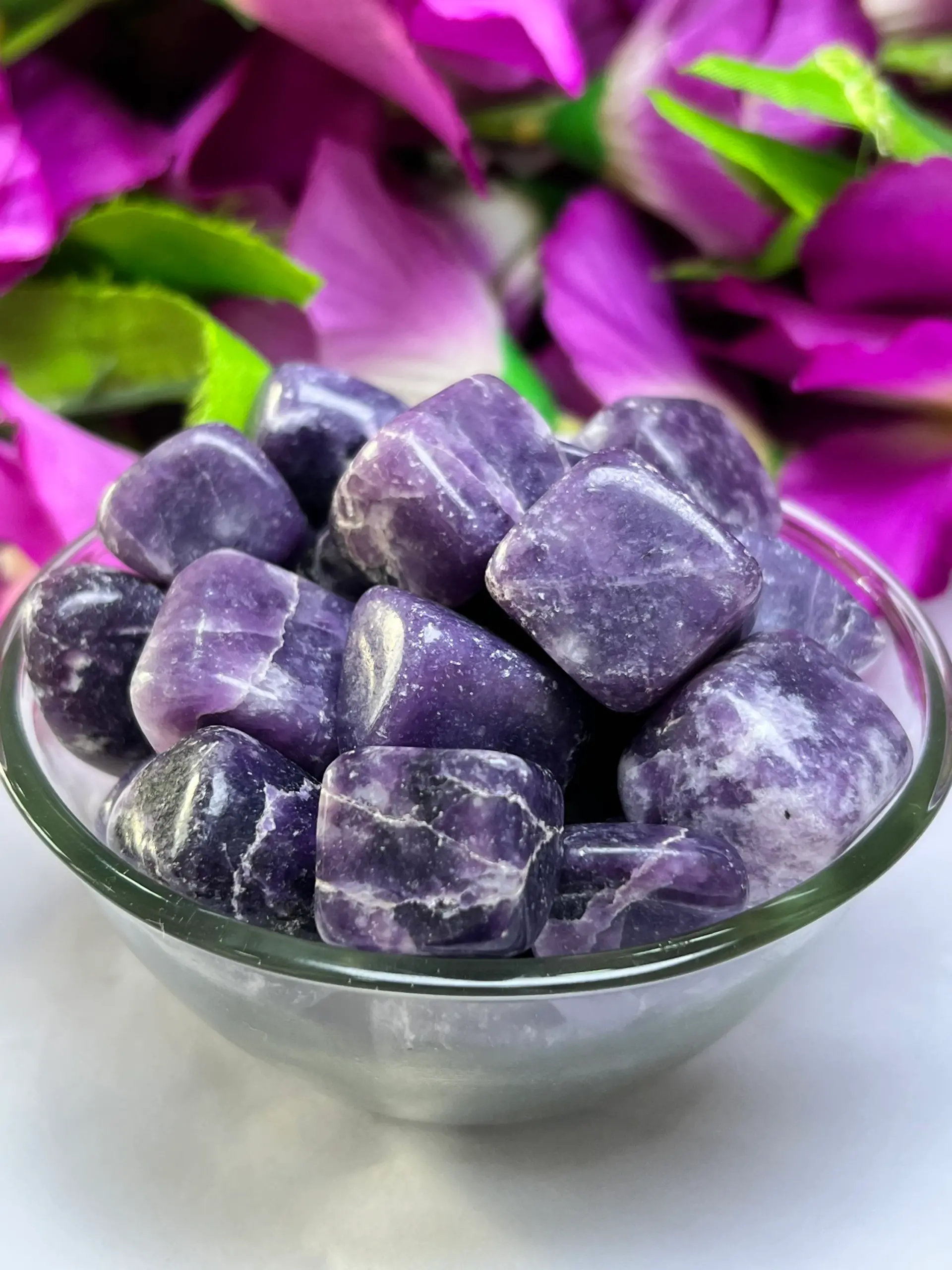 Lepidolite Tumbled Stones Healing Crystals in pack sizes of 1,3,5,and 10 Pieces Quality AAAAA +++++