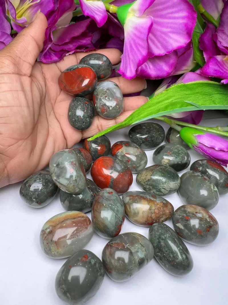African Blood Tumbled Stones Healing Crystals in pack sizes of 1,3,5, and 10 Pieces Quality AAAAA +++++ - Image 4