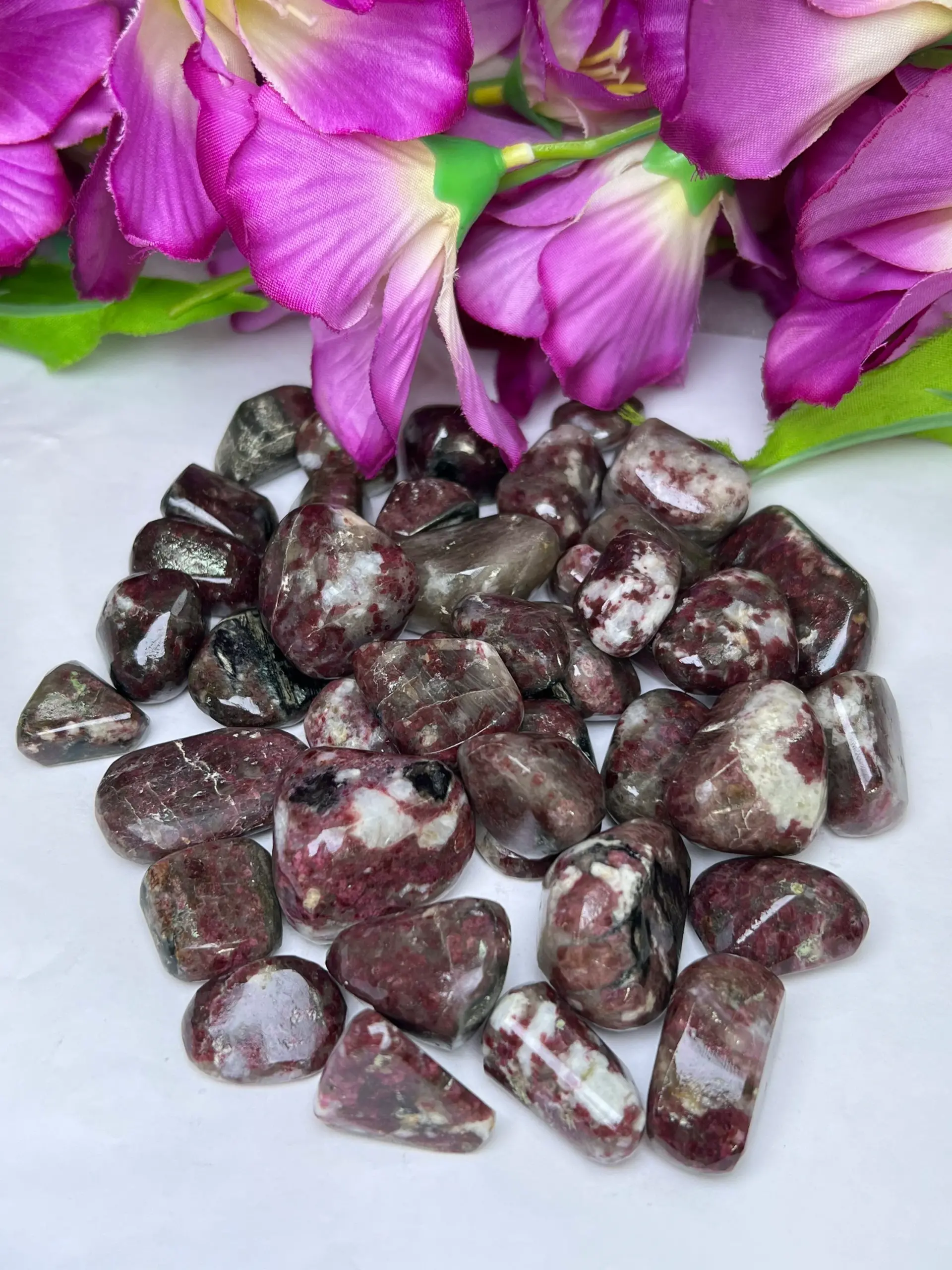 Rare Kakortokite Tumbled Stones Healing Crystals in pack sizes of 1,3,5,and 10 Pieces Quality AAAAA +++++ - Image 3