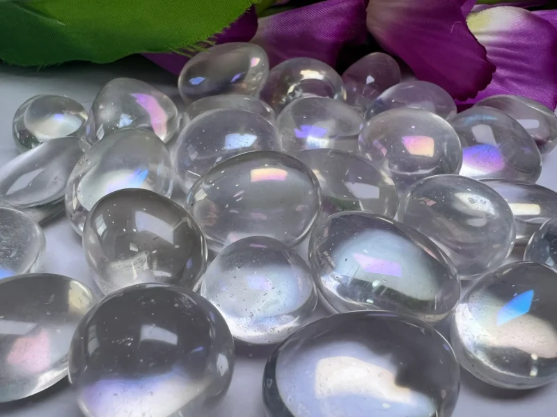 Angel Aura Quartz Tumbled Stones Gemstone  Healing Crystals in pack sizes of 1,3,5, and 10 Pieces Quality AAAAA +++++ - Image 10
