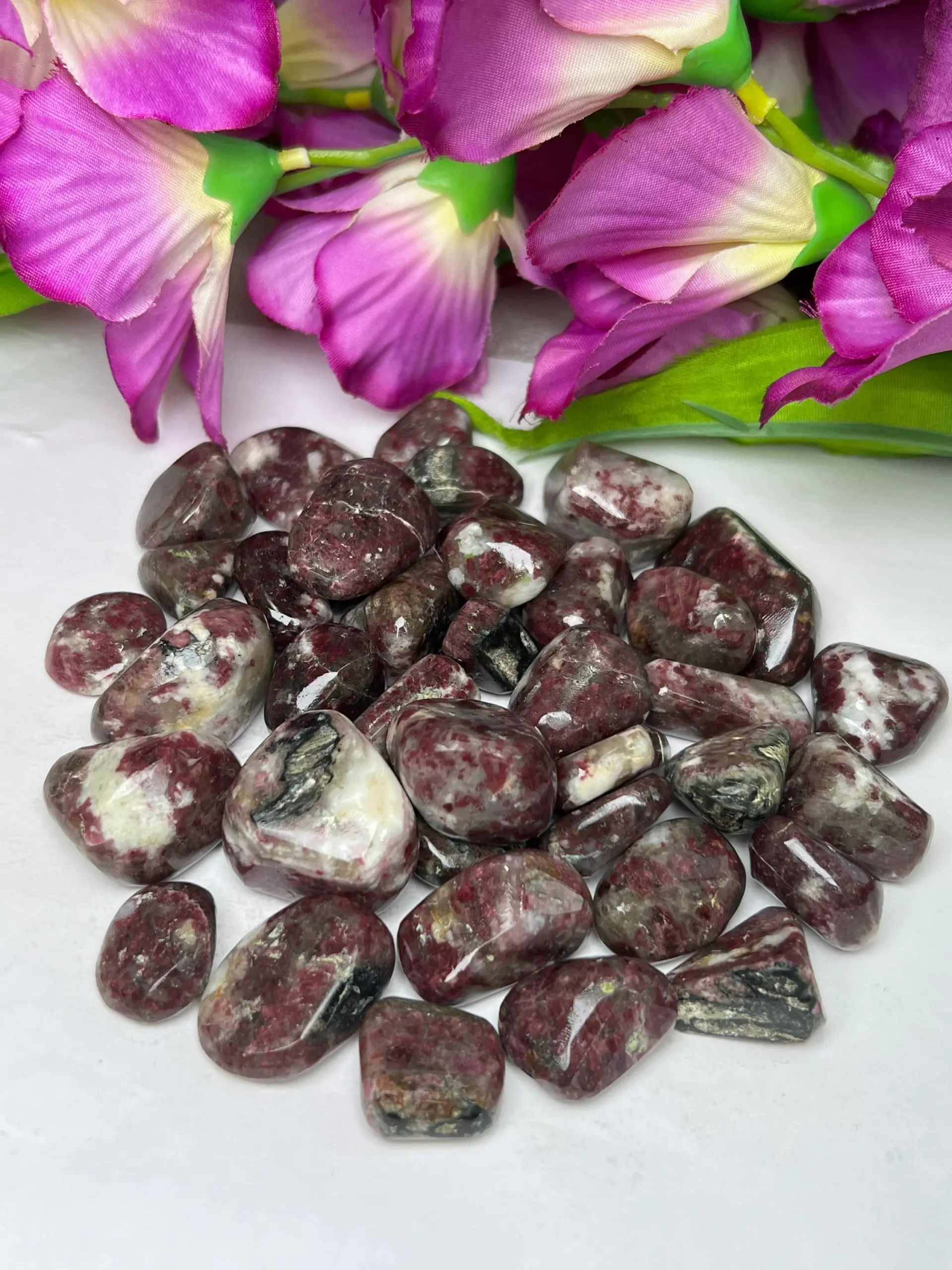 Rare Kakortokite Tumbled Stones Healing Crystals in pack sizes of 1,3,5,and 10 Pieces Quality AAAAA +++++ - Image 8