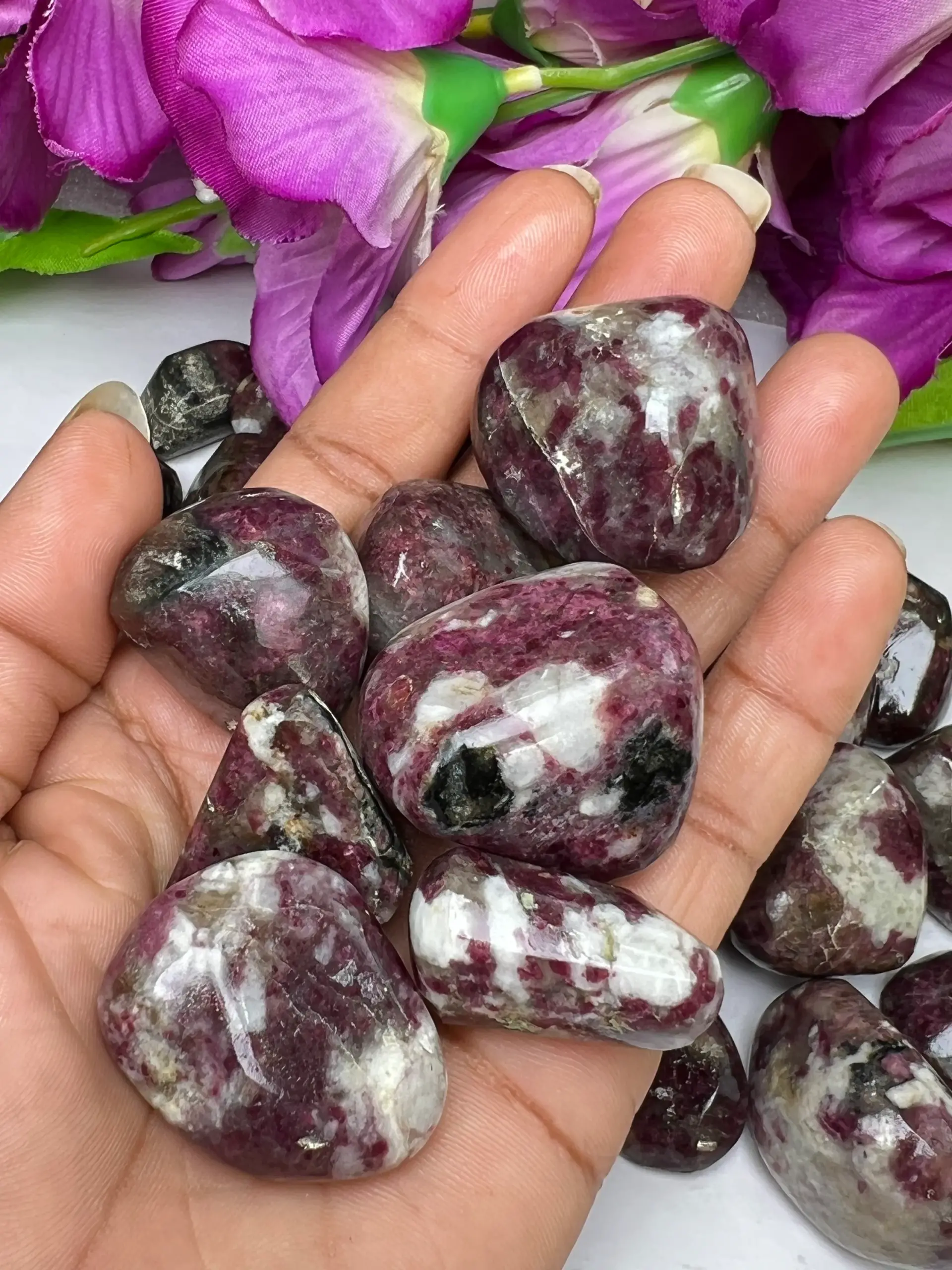 Rare Kakortokite Tumbled Stones Healing Crystals in pack sizes of 1,3,5,and 10 Pieces Quality AAAAA +++++ - Image 10