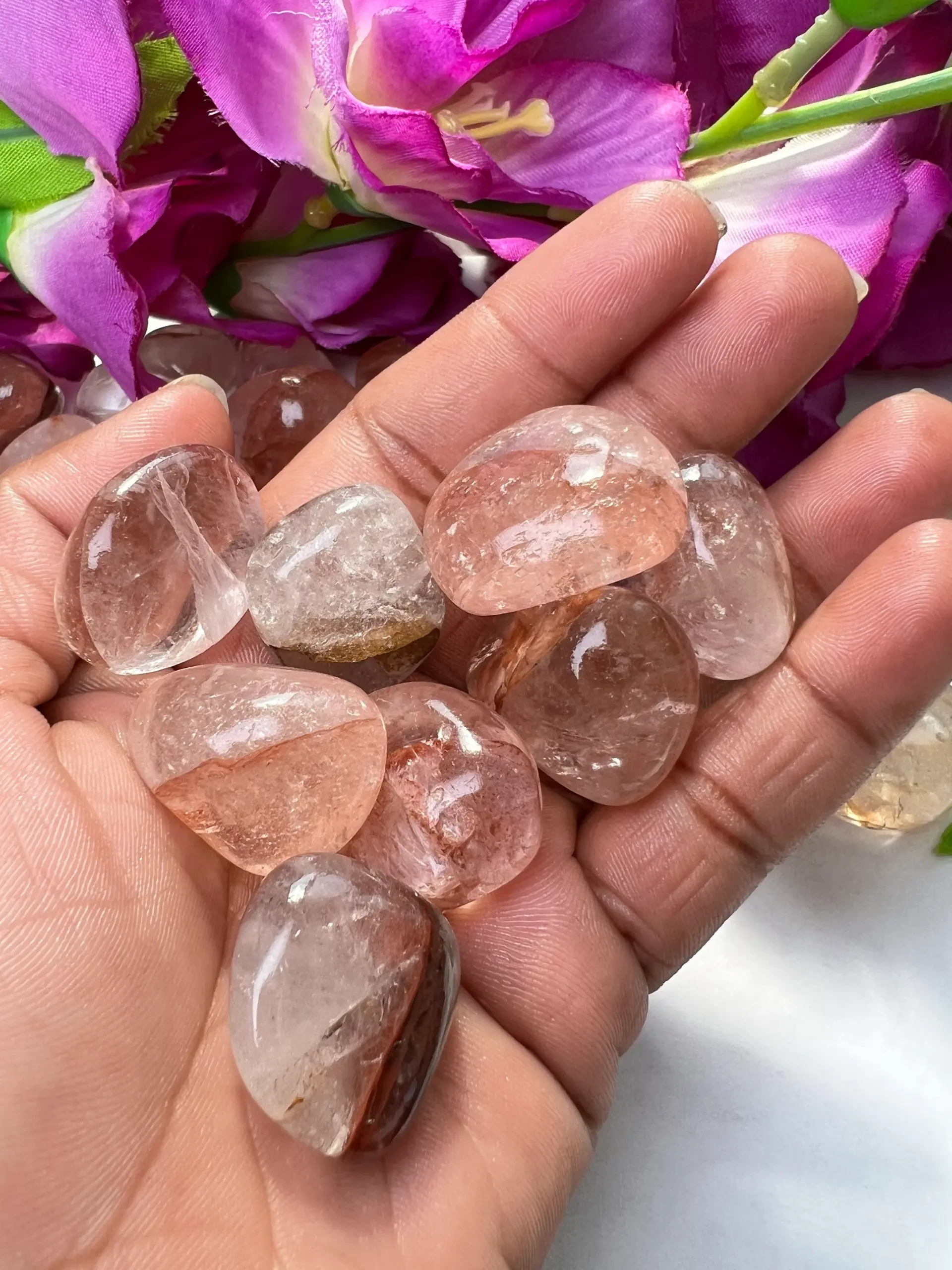 Red Fire Quartz Stone Red Hematoid Quartz Stone Tumbled Stones Healing Crystals pack sizes of 1,3,5, and 10 Pieces Quality AAAAA +++++ - Image 5