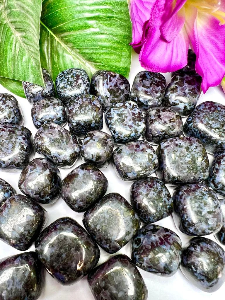 Mystic Merlinite Stone INDIGO GABBRO stone Tumbled Stones Healing Crystals in pack sizes of 1,3,5, and 10 Pieces Quality AAAAA +++++ - Image 5