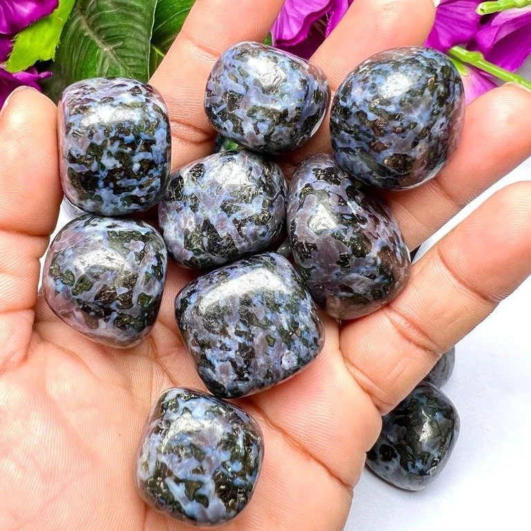 Mystic Merlinite Stone INDIGO GABBRO stone Tumbled Stones Healing Crystals in pack sizes of 1,3,5, and 10 Pieces Quality AAAAA +++++ - Image 7