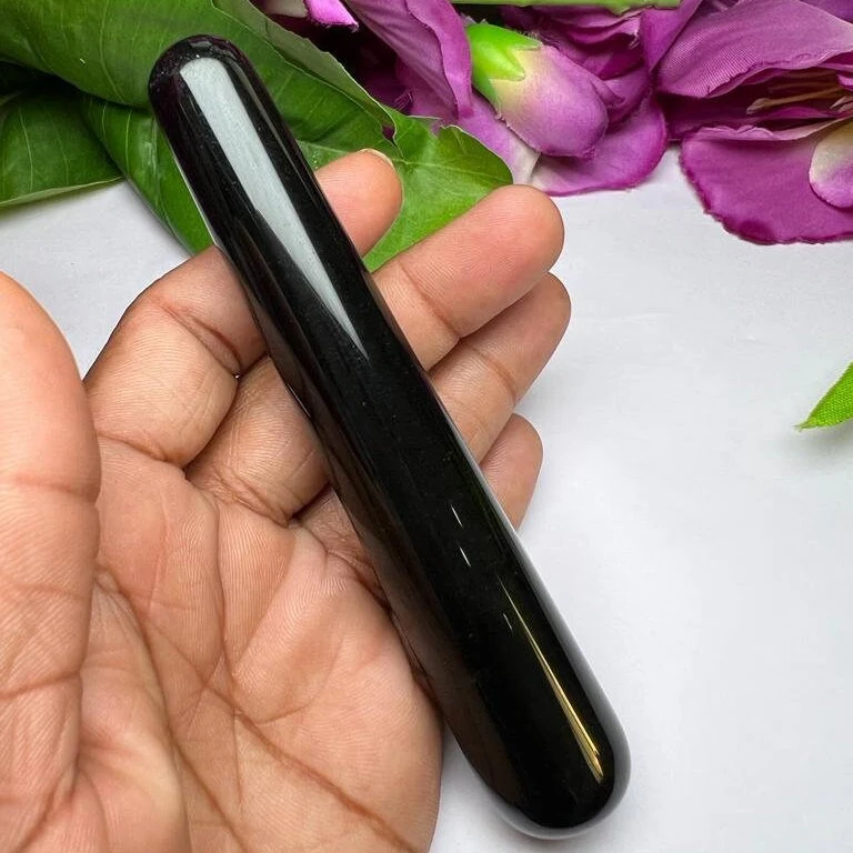 Black Obsidian stone 4 INCH Crystal Massage