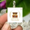 Wire Wrapped Rainbow Satyaloka Quartz Crystal Tumbled Stone Pendant Crystal Pendant, Tumbled Stone Necklace