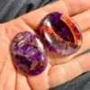 Auralite 23 Oval Shape Worry Stone for Crystal Healing And Meditation - Pocket Palm Stone - Thumb Stone One (1) Piece