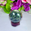 4 CM Kambaba Stone Sphere Ball Orb With Wooden Stand