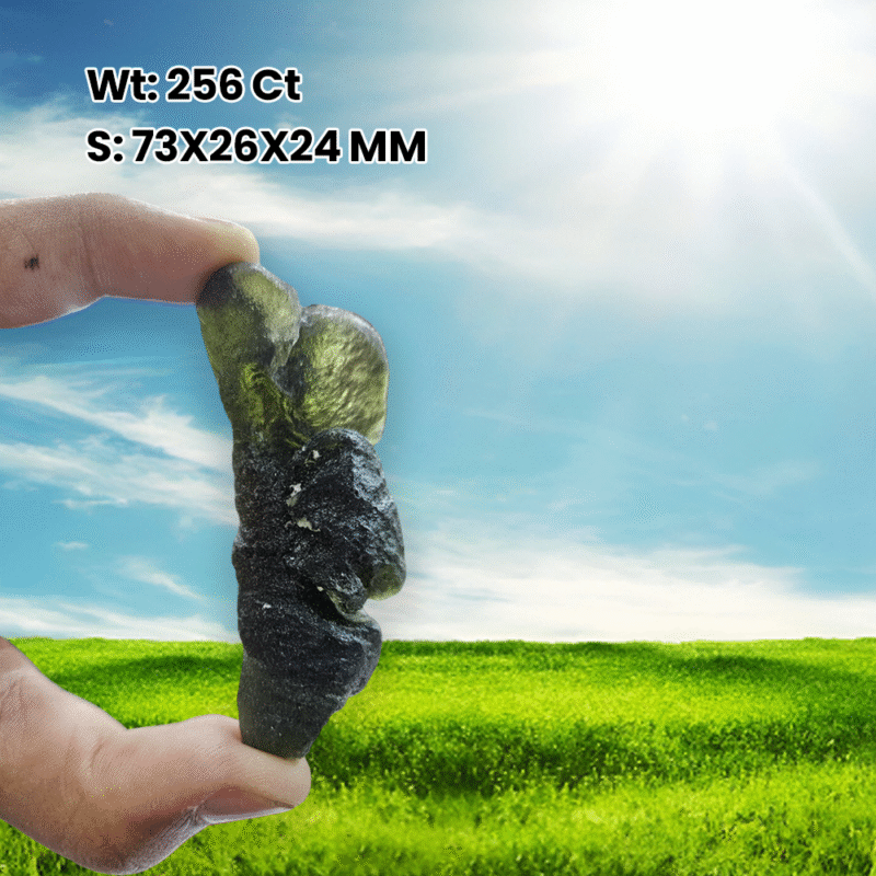 Moldavite Stone  - 256 Carat from Czech Republic Very Rare AAAAA Grade - Image 2