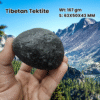 Tibetan Tektite Stone Crystal Healing For Good Luck , Crystal Grid, Black Tektite, 167 Grams