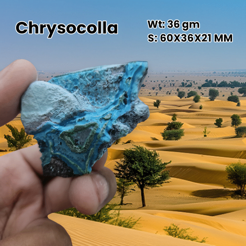 Chrysocolla Stone Unique Mineral Specimen  36 grams