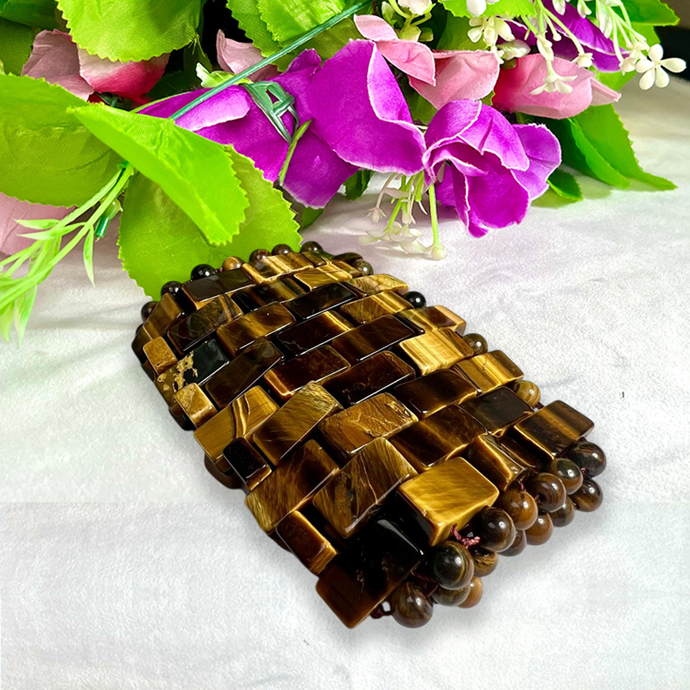 Tiger's Eye Crystal Stone Eye Mask for Relaxation and Glow Booster 100% for Facial Skin Care Birthday Gift Bestie | Spa at Home - Image 4