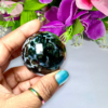 4 CM Indigo Gabro Sphere Ball Orb With Wooden Stand