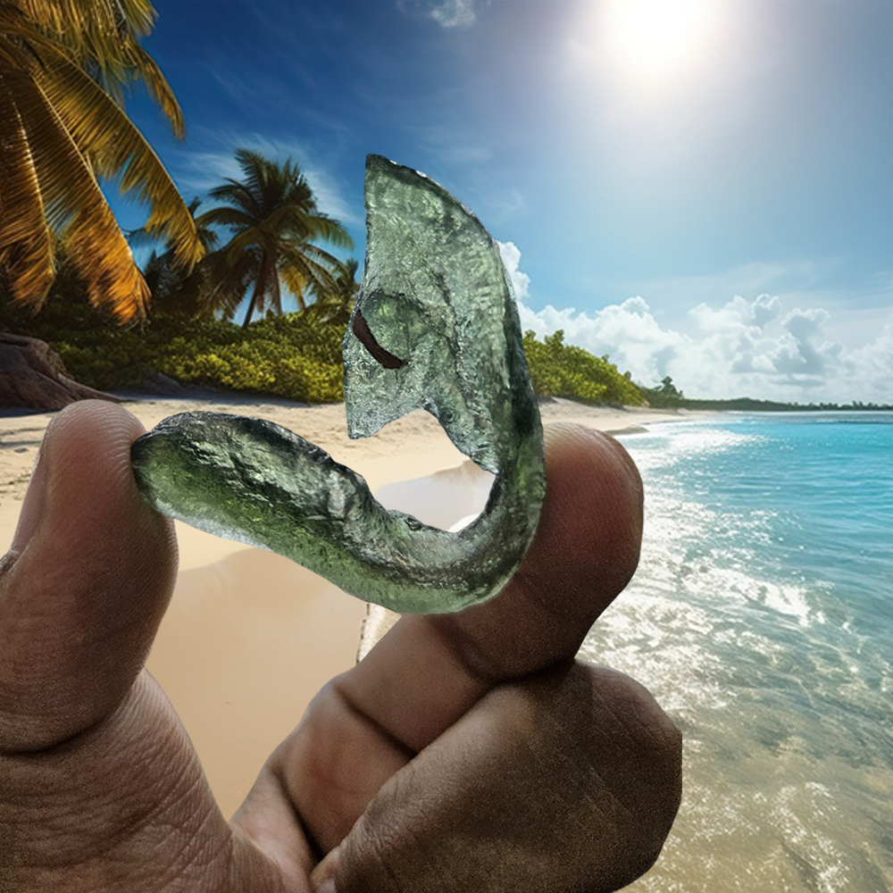 Moldavite Stone - 39 Carat from Czech Republic Very Rare AAAAA Grade - Image 3