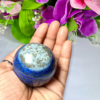 4 CM Lapis Lazuli Stone Sphere Ball Orb With Wooden Stand