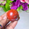 4 CM Red Jasper Stone Sphere Ball Orb With Wooden Stand