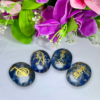 Sodalite Stone Set Of 4 Usui Reiki Symbol Engraved Oval Shape Stone l Cho Ku Rei l Sei Hei Ki l Hon Sha Ze Sho Nen l Dai Ko Myo