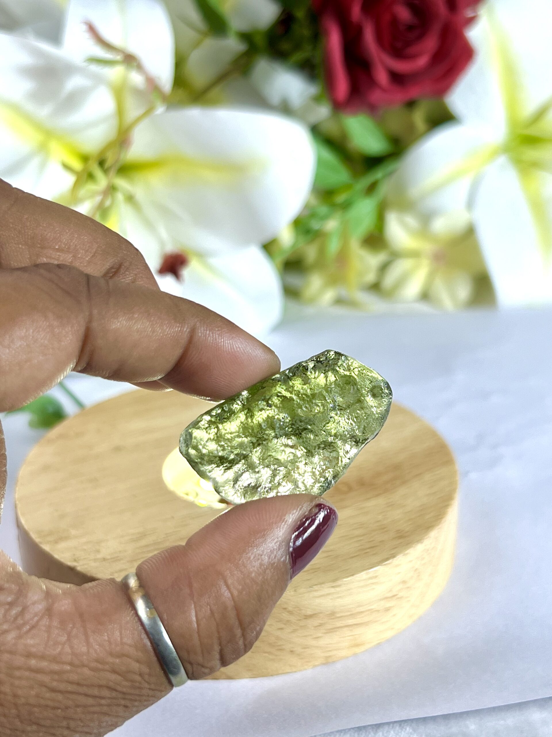 Moldavite Stone - 39 Carat from Czech Republic Very Rare AAAAA Grade - Image 4