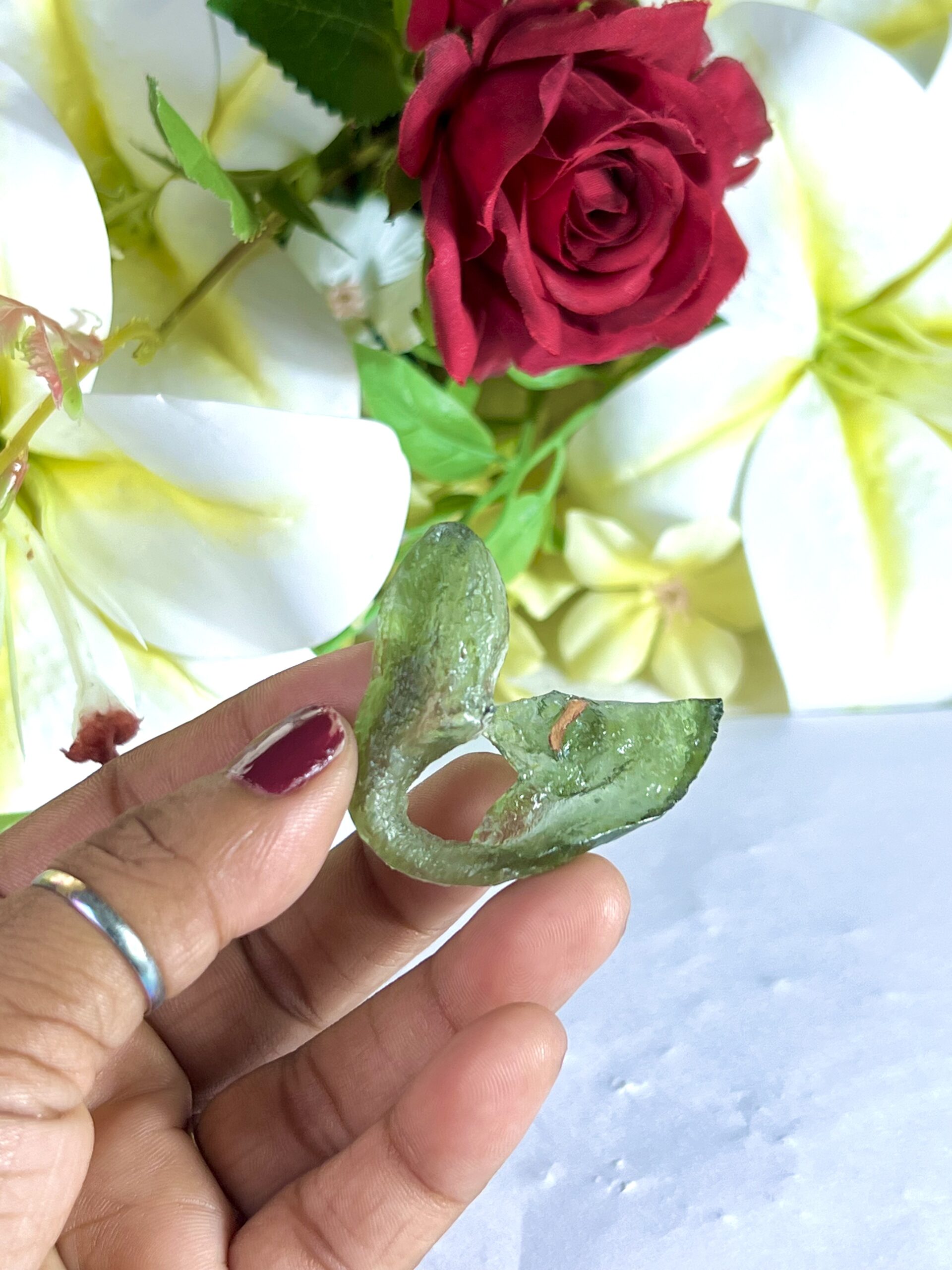 Moldavite Stone - 39 Carat from Czech Republic Very Rare AAAAA Grade - Image 6