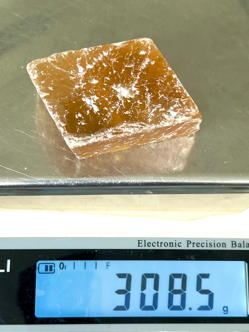 Natural Honey Calcite Cubes,Optical Yellow Gold Amplify Energy Overcome Challenges Confidence Strength Courage Self-Worth Stone 308 Grams - Image 2