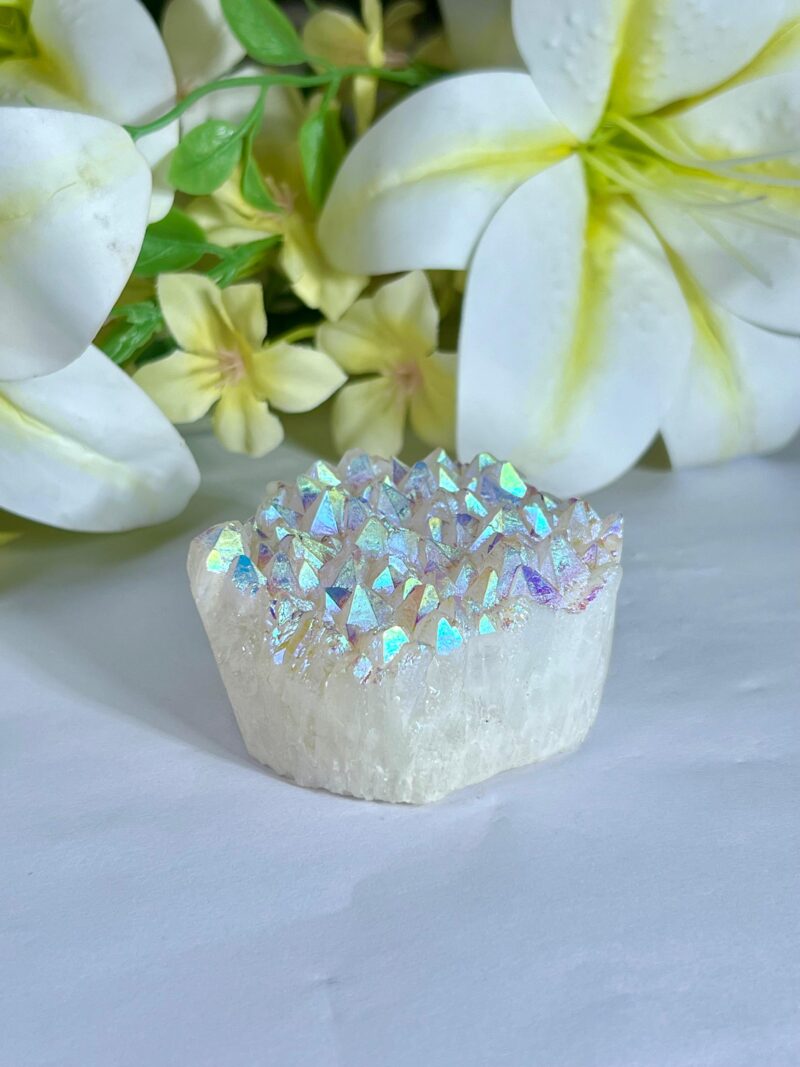 Angel Aura Rainbow Quartz Crystal Stone Cluster healing crystals and stone Metaphysical Crystal Reiki 183 Gram - Image 9