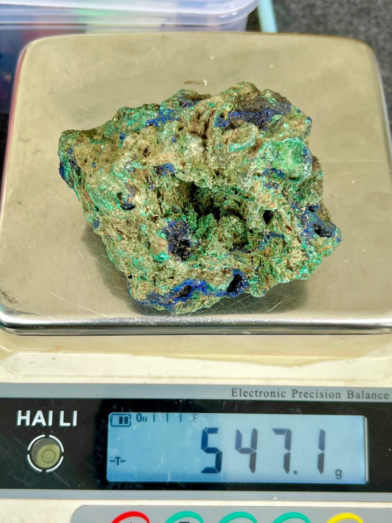 Azurite Malachite Stone Cluster 547 Gram - Image 2