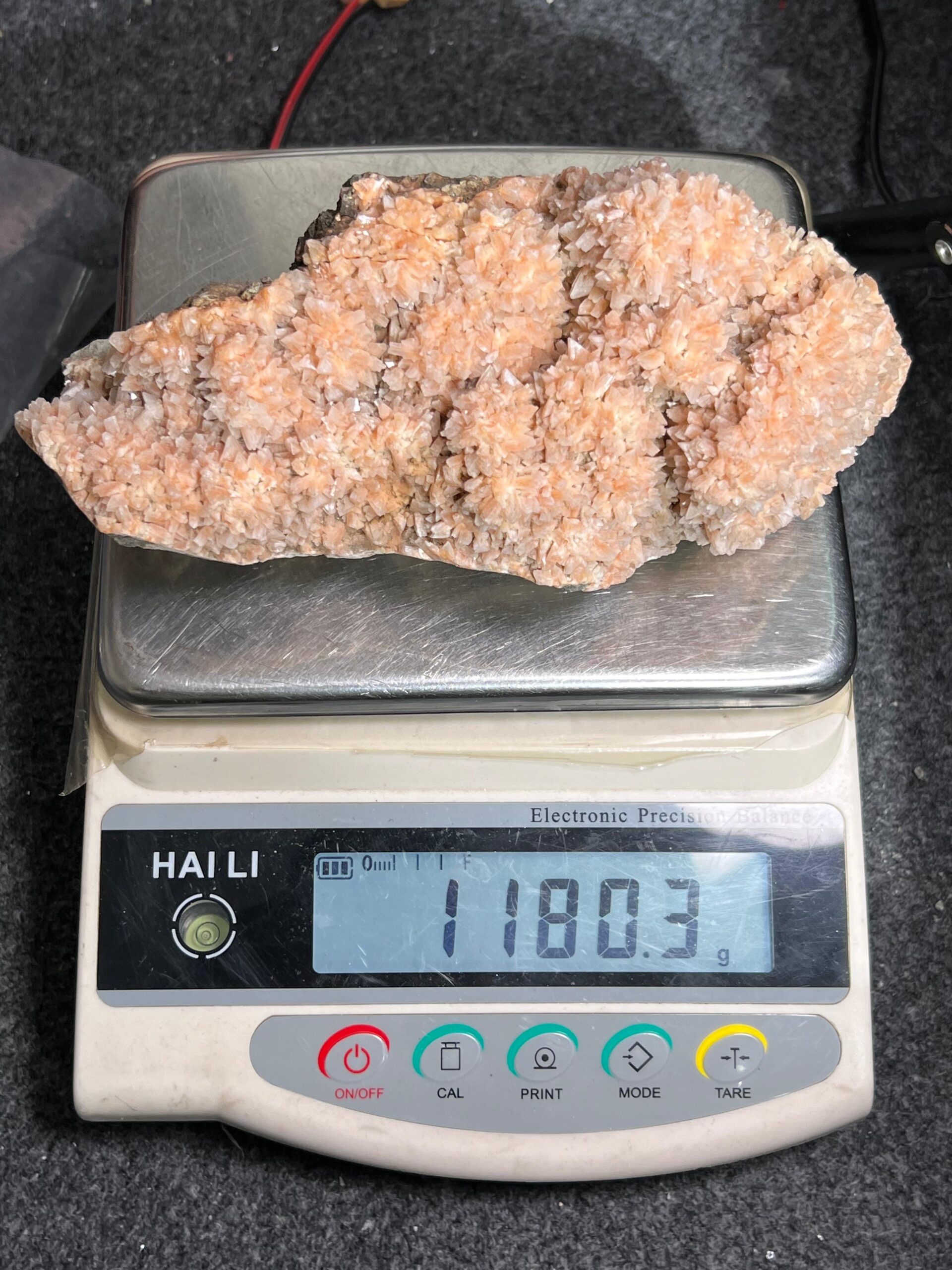 Peach Heulandite Crystal Stone - 1180 Gram - Image 8