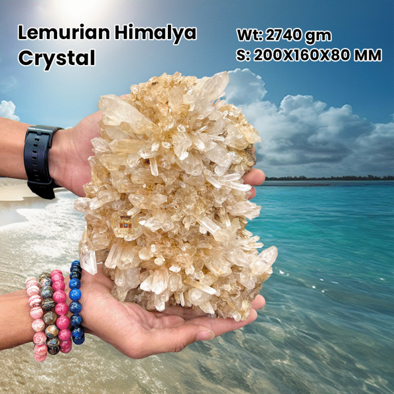 Lemurian Himalaya Crystal quartz  - 2740 Gram