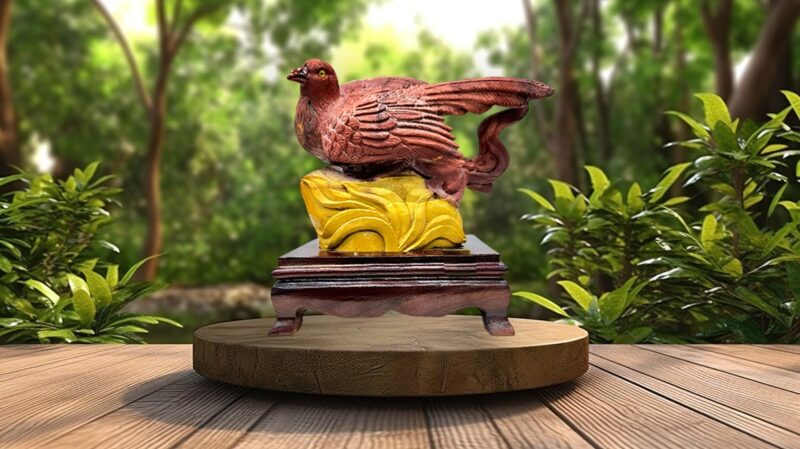 Mookaite Jasper Stone Pigeon Specimen Carving By Peter Moller 2000 Grams